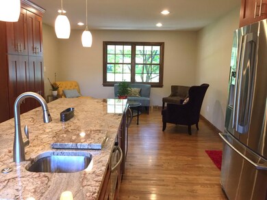 kitchen into family/dining