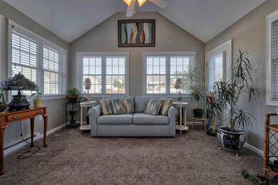 Wonderful space with glass french doors separating