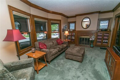 Living Room with woodburning fireplace