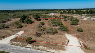Overview of rural landscape with property parcel 