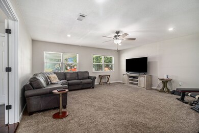 Spacious living area with an abundance of natural