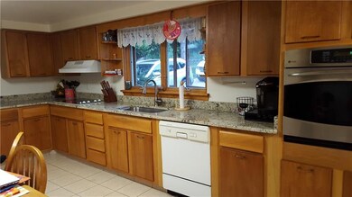 Perfect kitchen size directly off of garage ideal 