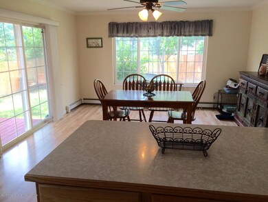 kitchen view into dining