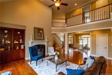 Great room detail of built-ins and fireplace.