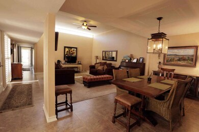 Great Room 12 ft flat ceilings