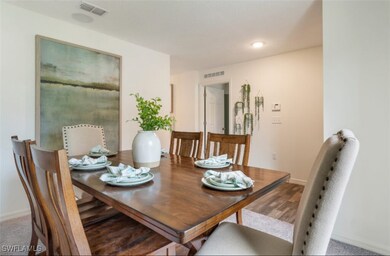 Dining space featuring baseboards