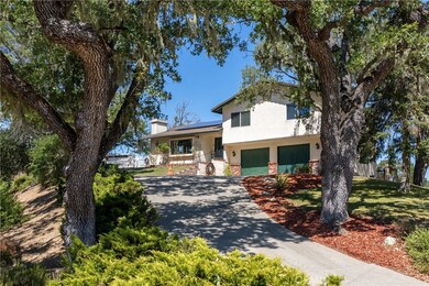 Perched atop a hill, the home is awarded with elevated views.
