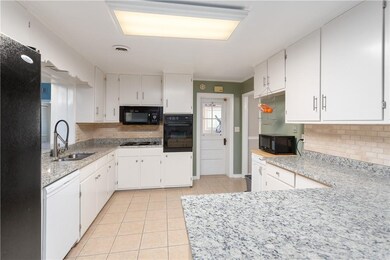 Plentiful storage and new granite counter tops in