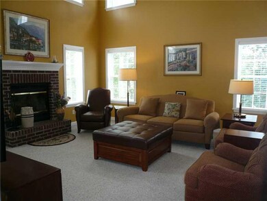 Family Room. Stunning 2 story family room with a f