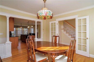 Beautiful columns and custom inlays...
