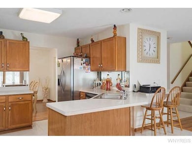 Kitchen. Side breakfast bar area. great for laptop