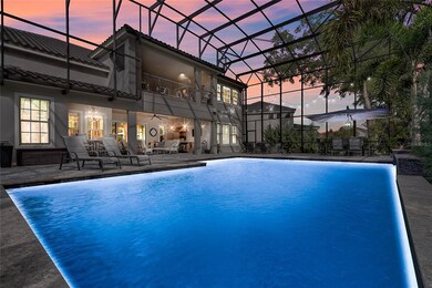 Luxury Custom Screened-In Pool complete with light