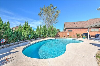 Pool railing is able to come in & out of the pool when the pool gets winterized so the covering can go on. Currently it is out as the pool was just winterized.