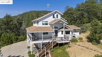 View of front facade featuring a deck