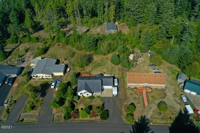 Elevated drone view