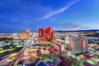 View of city with a mountain backdrop