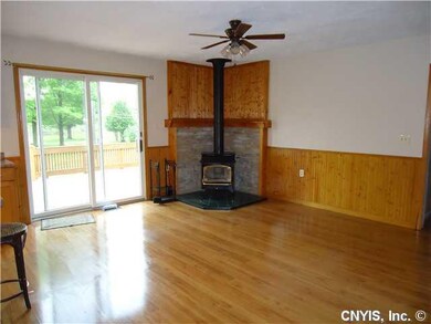 Dining Room. Open dining room with a view of the b