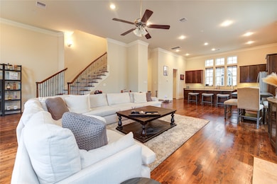 2nd Floor - This open floor plan living area recei