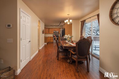 Dining area with access to deck