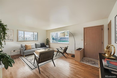 Virtually staged living room