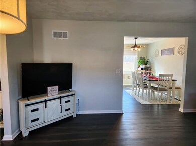Spacious living room off entry flows seamlessly in