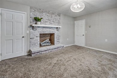Living room, fireplace