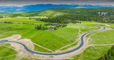 Lazy River Ranch Aerial showing access from Hwy93