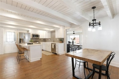 View of kitchen and breakfast area!