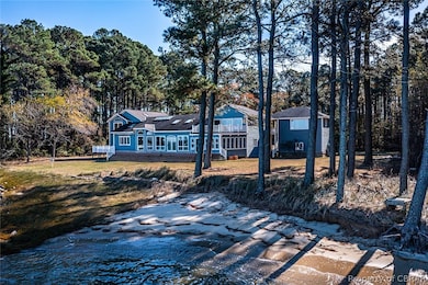 View of front facade with a water view and a front