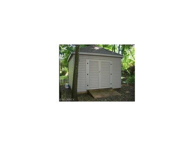 Shed in the very private back yard.
