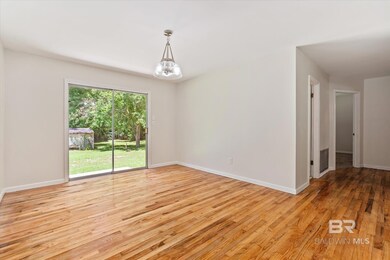 Empty room featuring light wood-type flooring