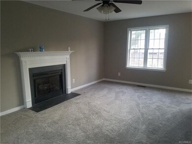 Fam. Rm. with double windows, gas FP, new carpet &