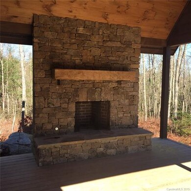 Porch fireplace with gas starter