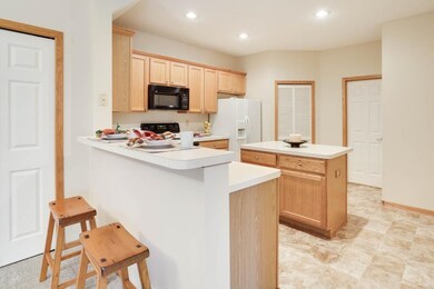 Nice size kitchen for cook and entertaining.