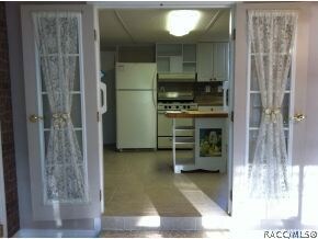 view of kitchen from fam. rm
