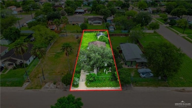 Aerial perspective of suburban area