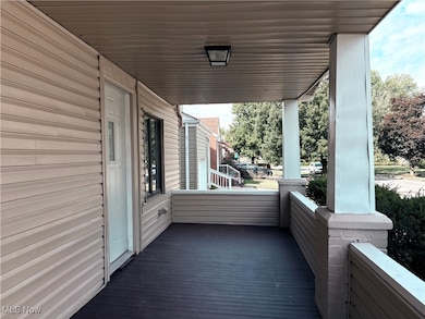 View of wooden porch