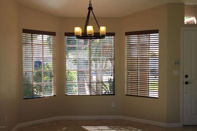 formal eating area with bay window