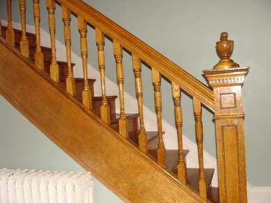 beautiful railing in  entryway