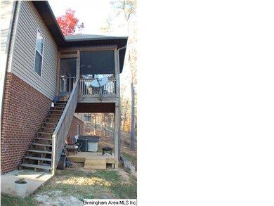 Back steps and deck area