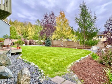 Fully fenced back yard