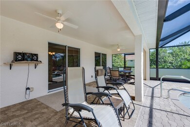 Sliders from the dining area and the master bedroom. Plus the guest bath has access to the pool area.