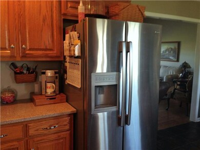 Stainless French door refrigerator stays with the home!