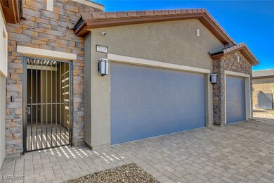 Garage with driveway