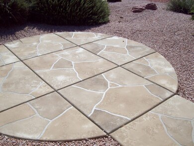 Front yard patio space
