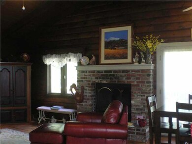 Living Room. Wood Burning Fireplace!