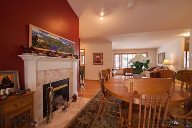 Warm and cozy dining area