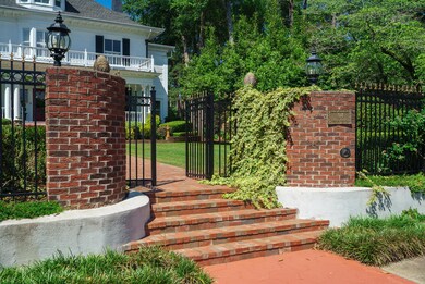 Gated Brick Entry off Hayne Ave.