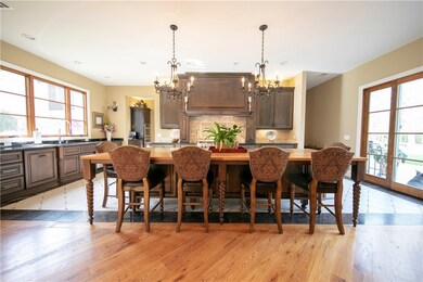 Kitchen with large center island