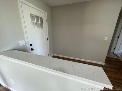 Entry area.  Same quartz that is in the kitchen an